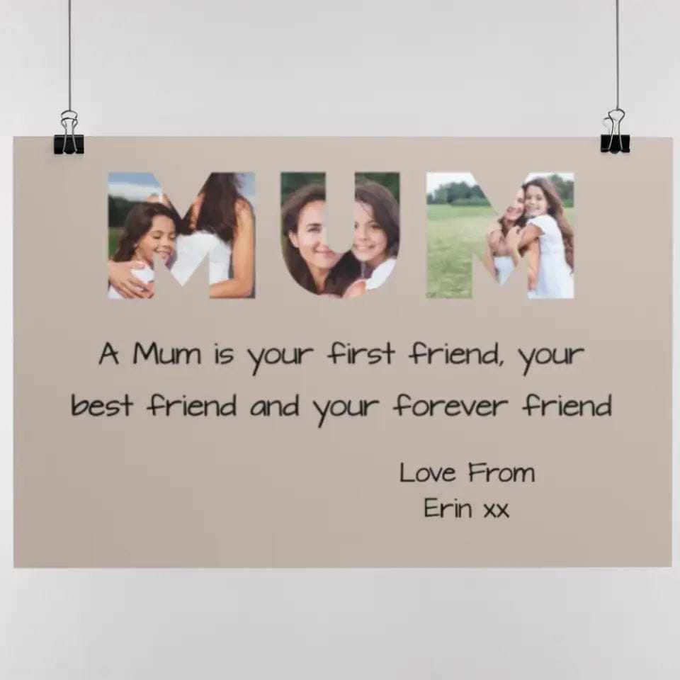 Mum Photo Poster