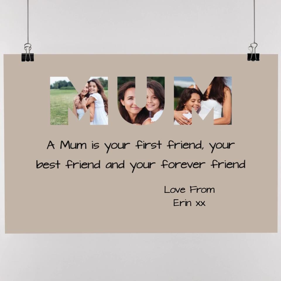 Mum Photo Poster