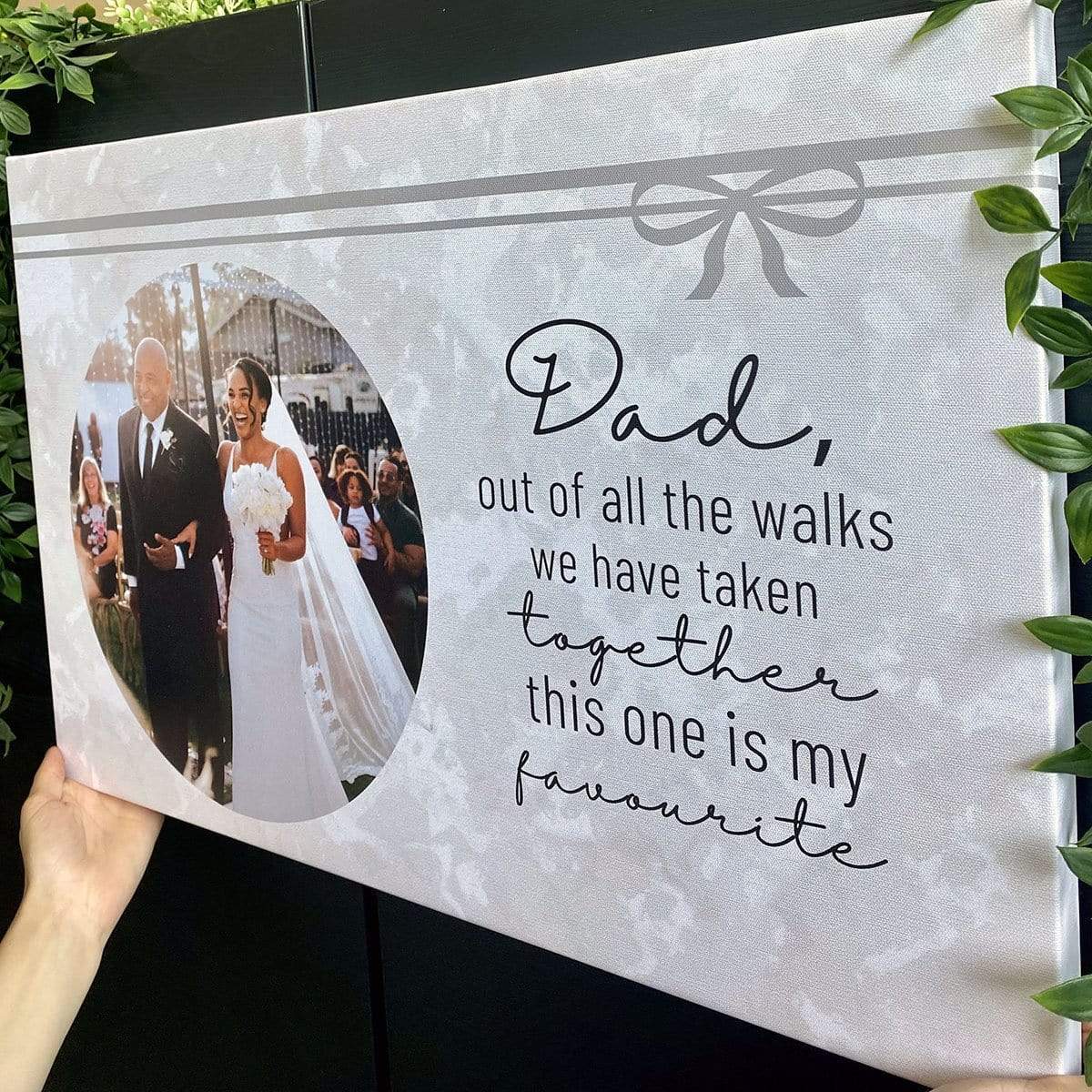 My Favourite Walk Personalised Canvas Print