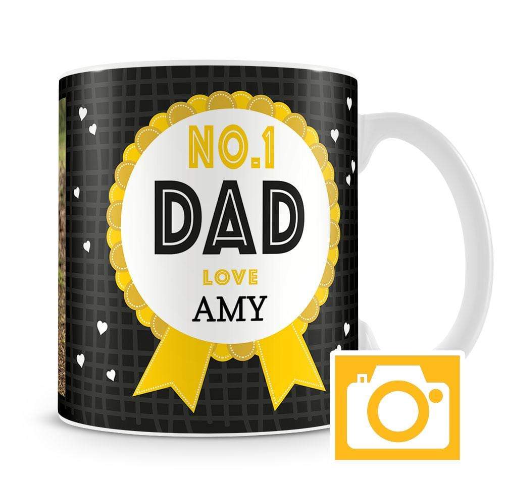 Number One Dad Personalised Mug