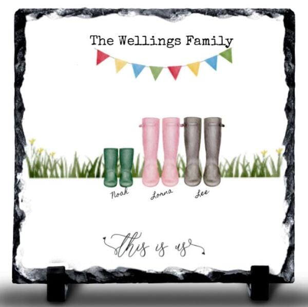 Our Family Wellington Boot Rock Slate