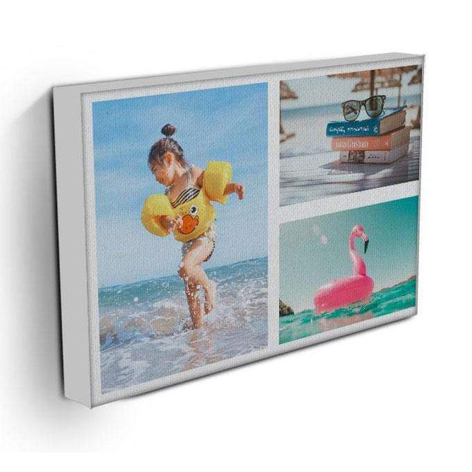 Personalised 3 Photo Collage Canvas