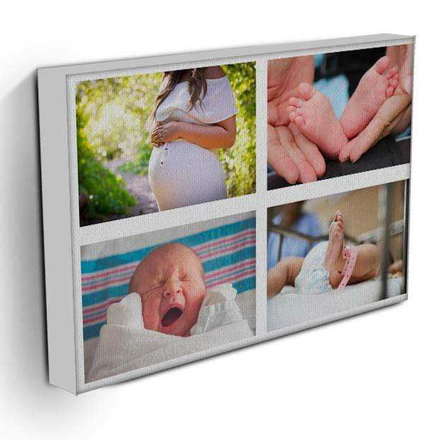 Personalised 4 Photo Collage Canvas