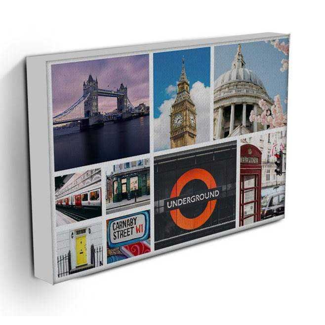 Personalised 9 Photo Collage Canvas
