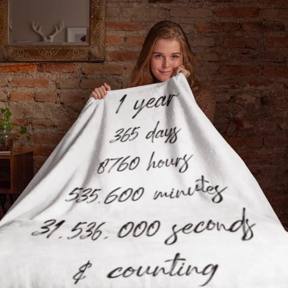 Personalised Anniversary Blanket