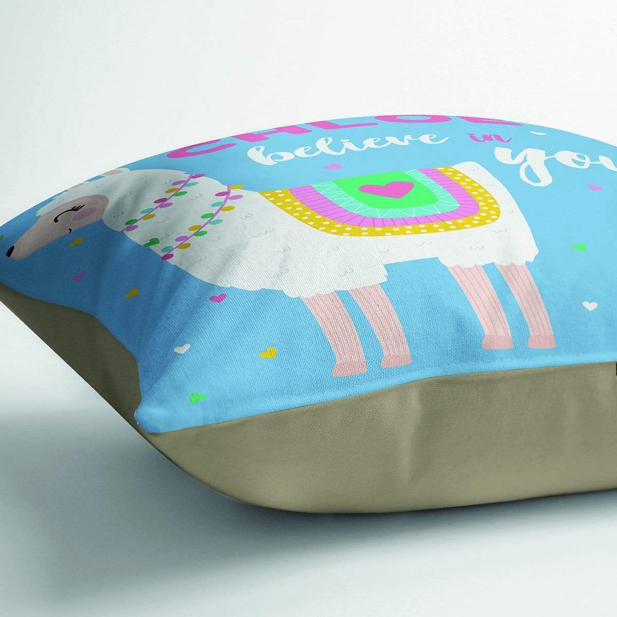 Personalised Believe in You Llama Cushion