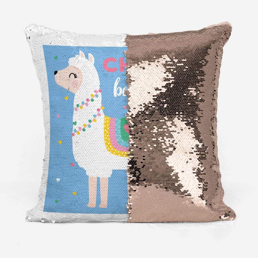 Personalised Believe in You Llama Sequin Magic Cushion