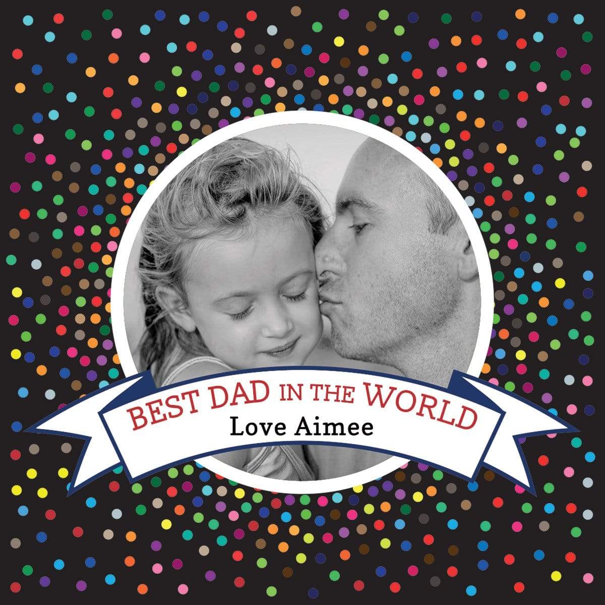 Personalised Best Dad Wrapping Paper