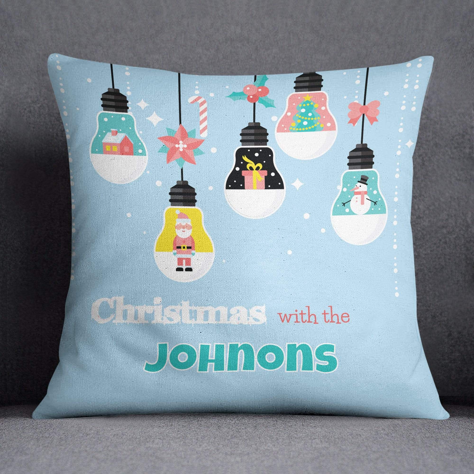 Personalised Family Christmas Cushion