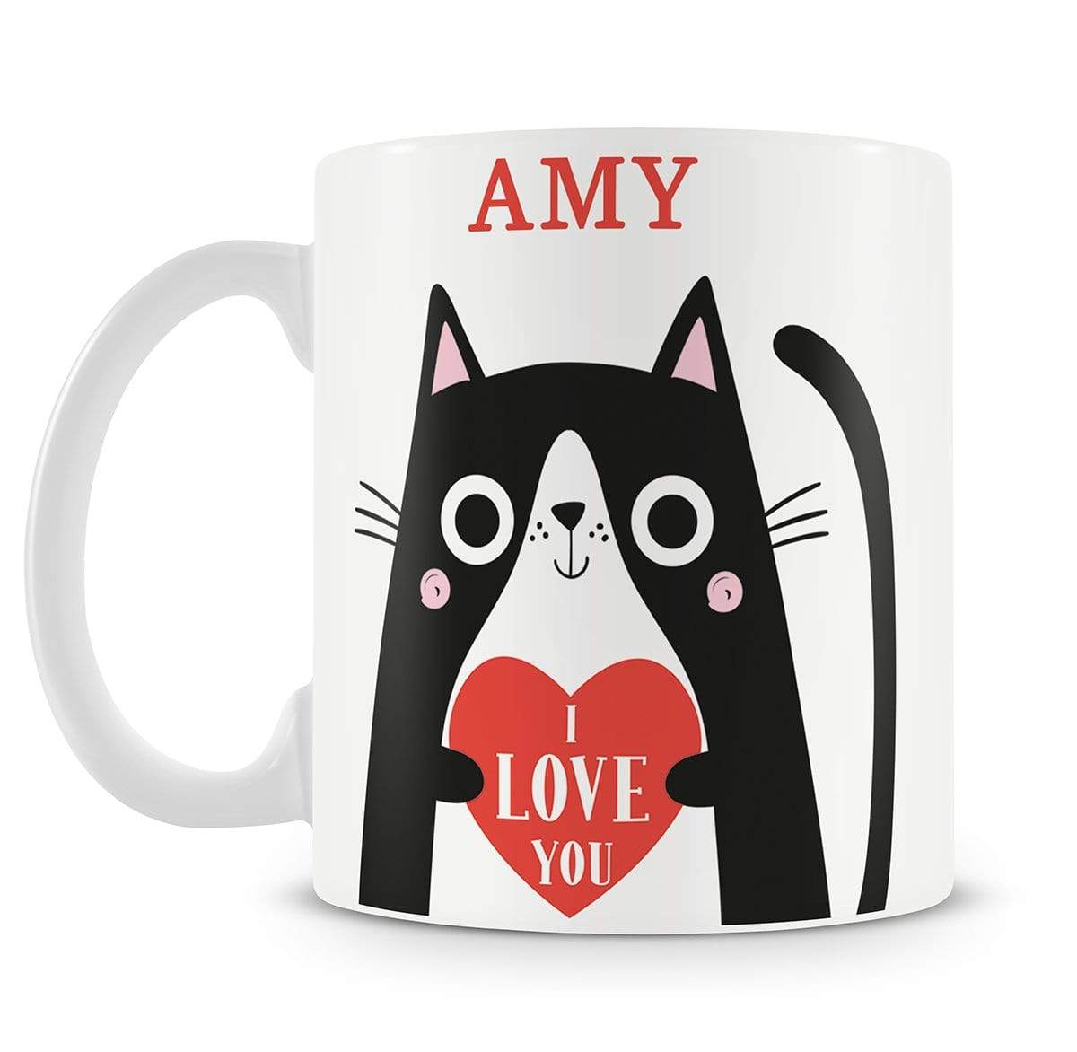 Personalised I Love You Cat Mug