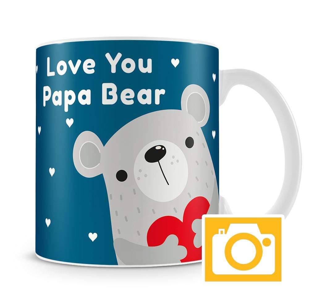 Personalised Love You Papa Bear Mug
