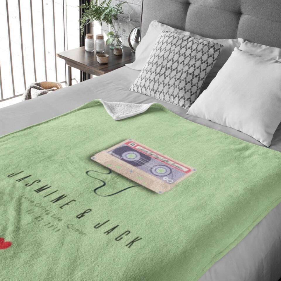 Personalised Mix Tape Blanket