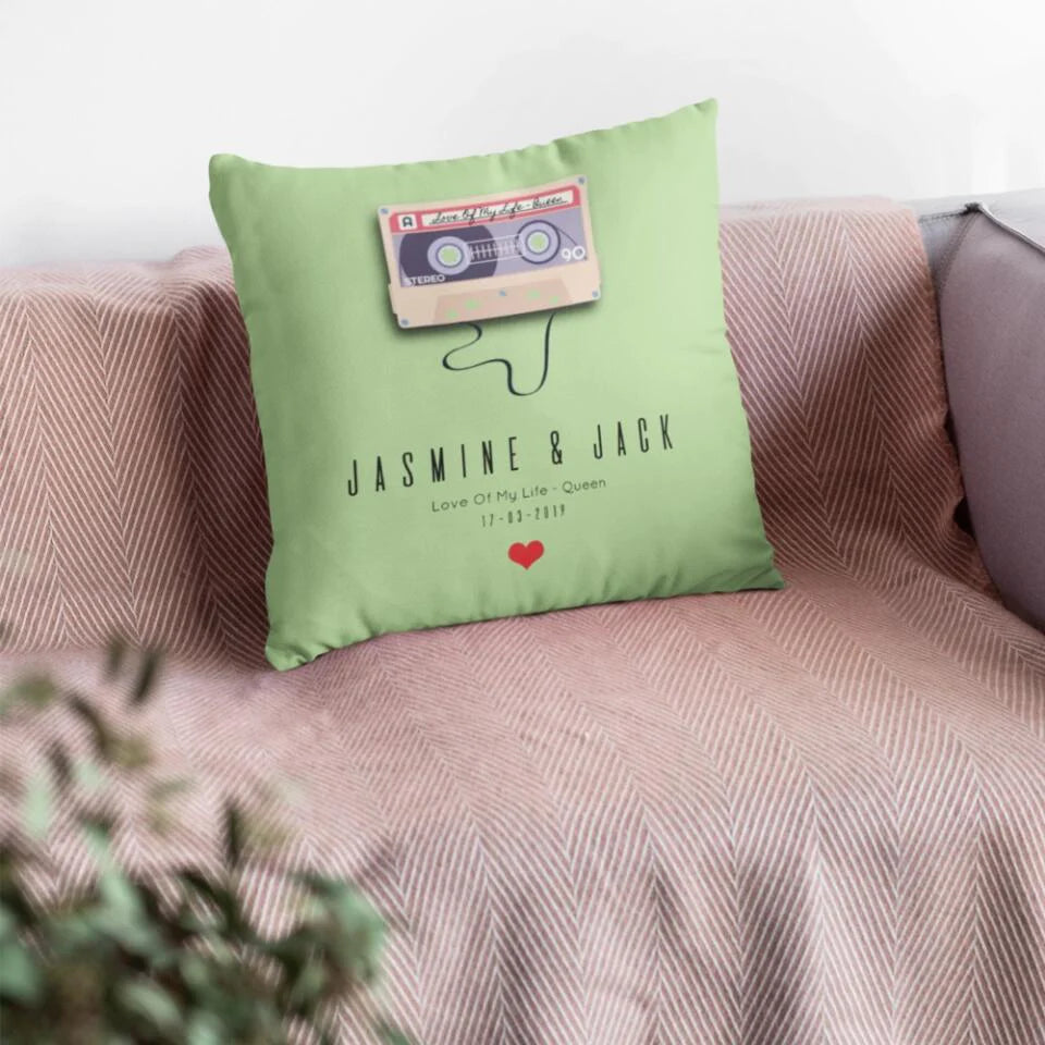 Personalised Mix Tape Cushion