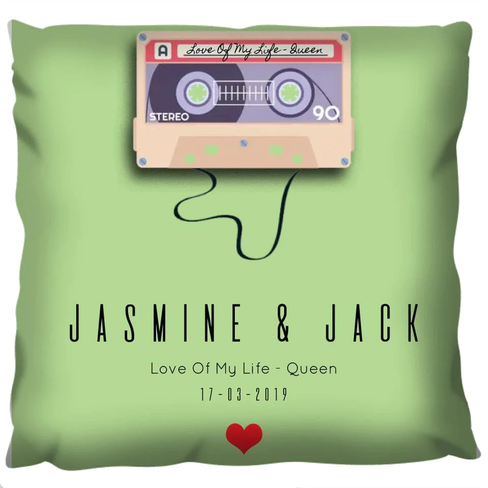 Personalised Mix Tape Cushion