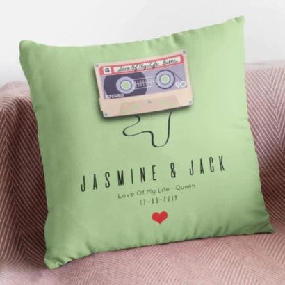 Personalised Mix Tape Cushion