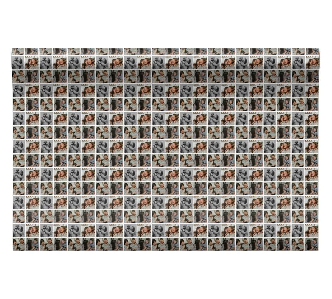 Personalised Photo Upload 4 Collage Wrapping Paper