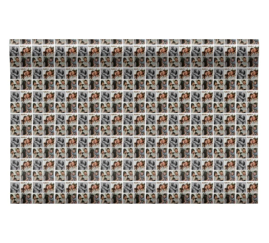 Personalised Photo Upload 4 Collage Wrapping Paper