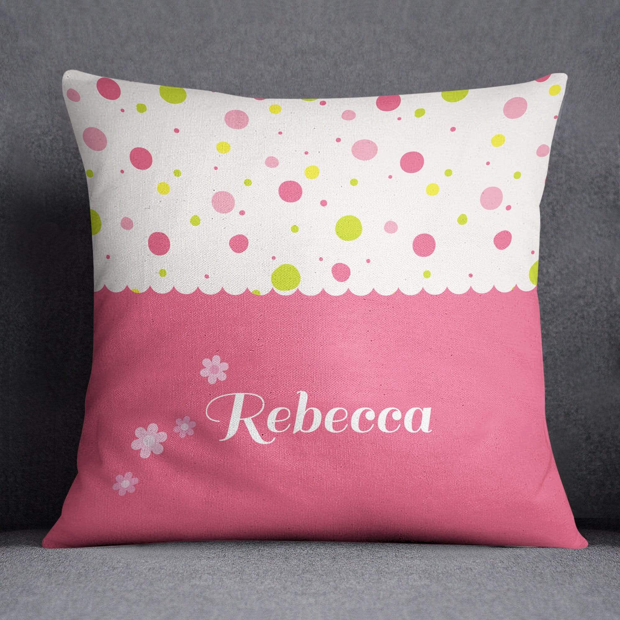 Personalised Pink Name Cushion