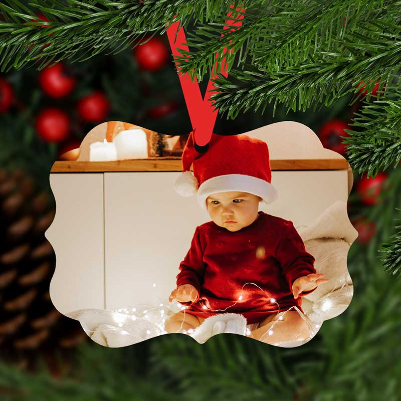 Photo Upload Christmas Ornament