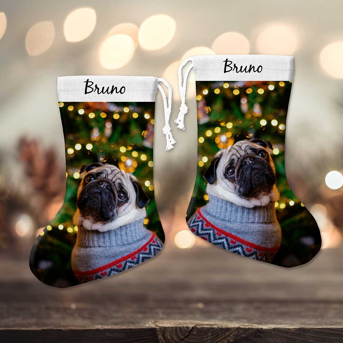Photo Upload Personalised Stocking