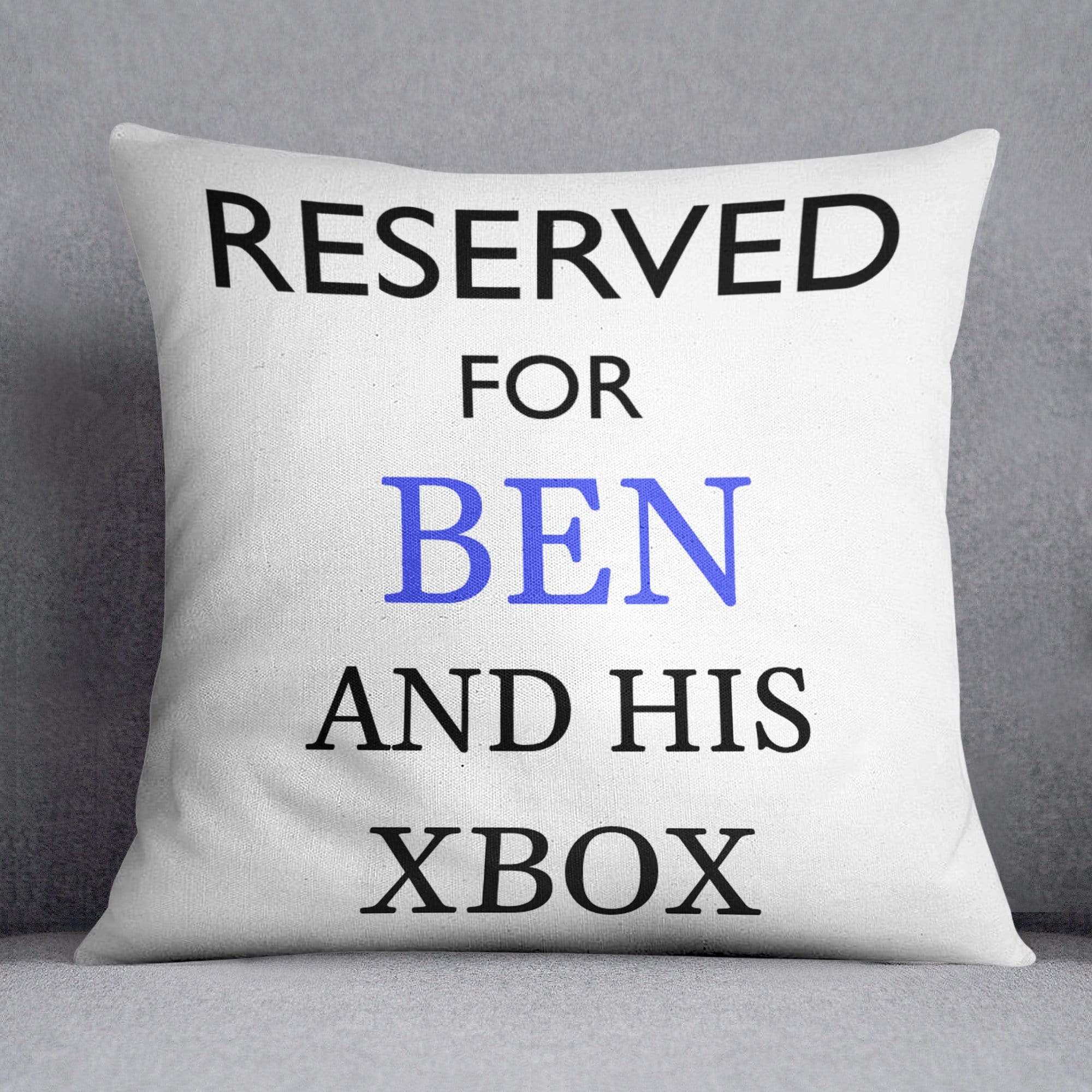 Reserved For Him Personalised Cushion