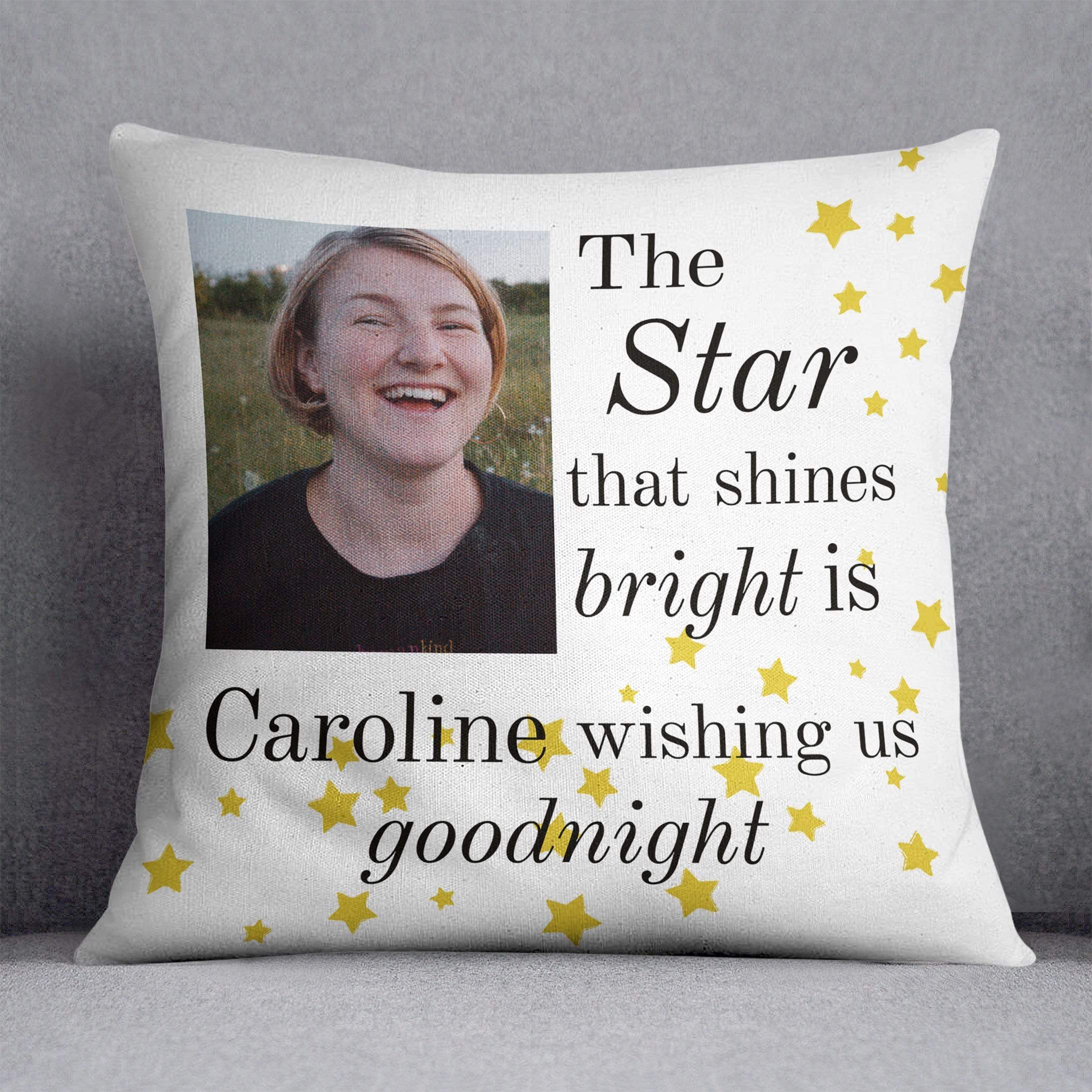 Star That Shines Memorial Personalised Cushion