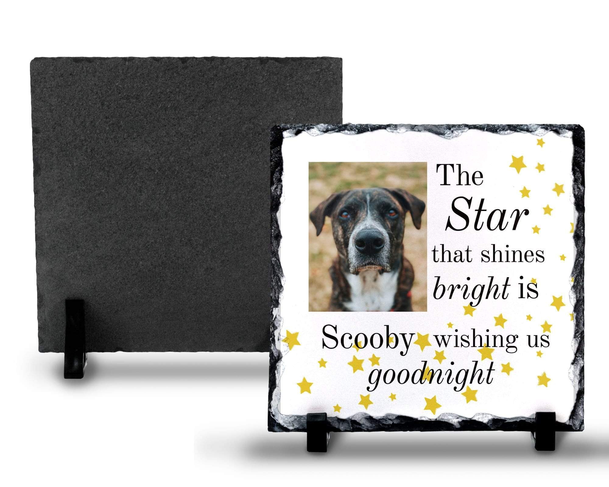 Star That Shines Memorial Personalised Photo Slate