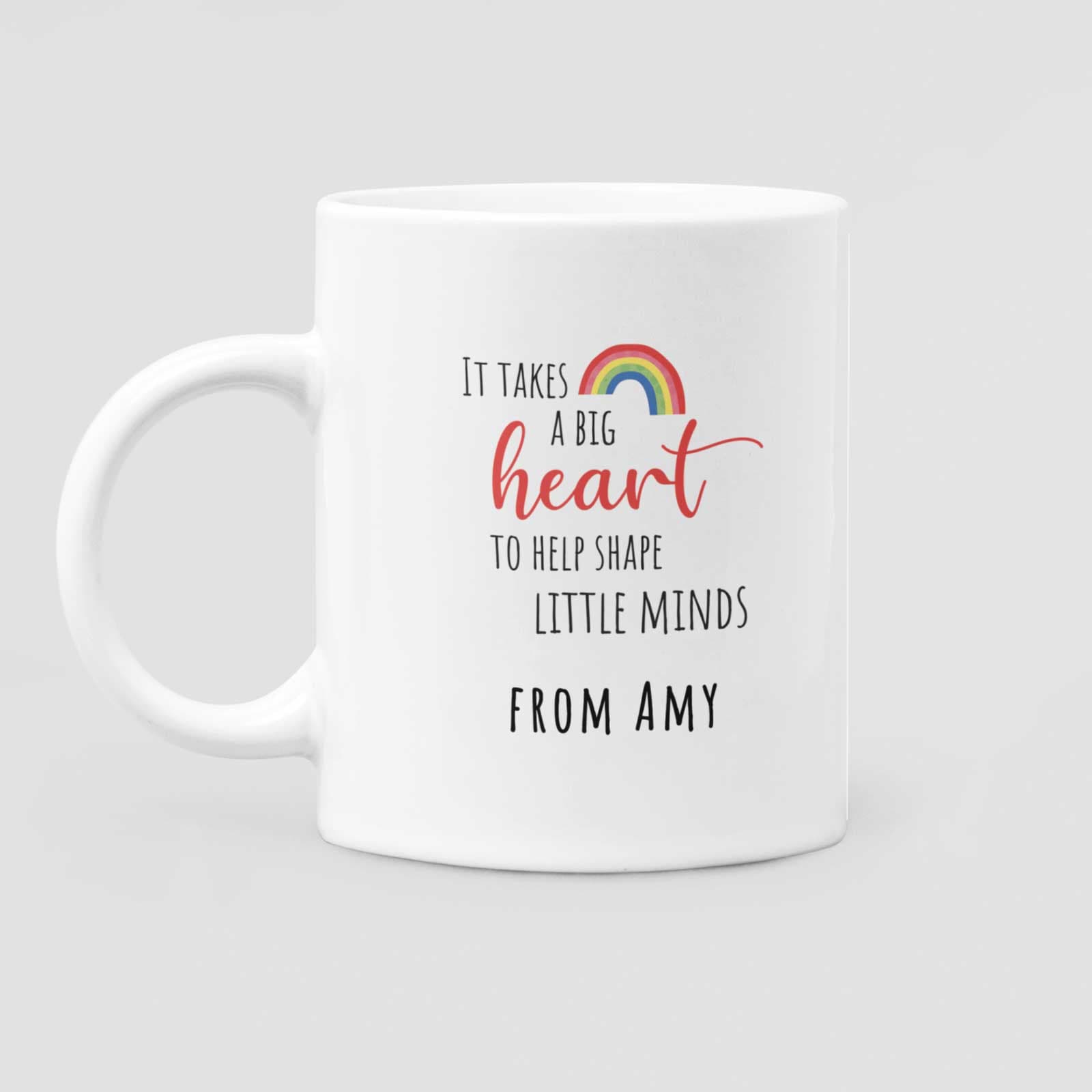 Thank You Teacher Rainbow Personalised Mug