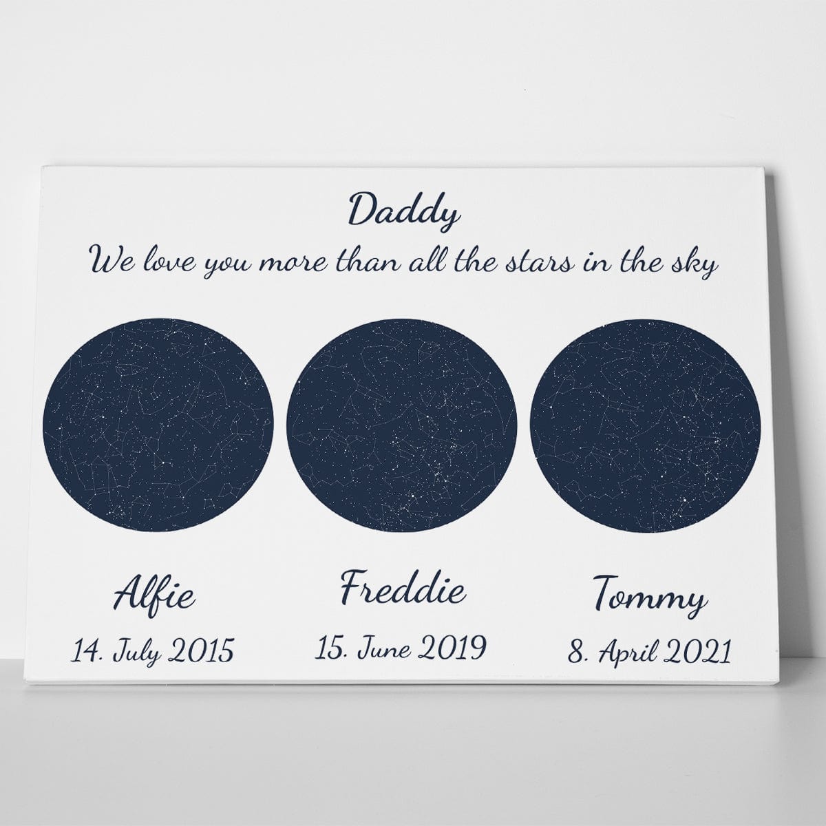 The night you became my Daddy Canvas Art