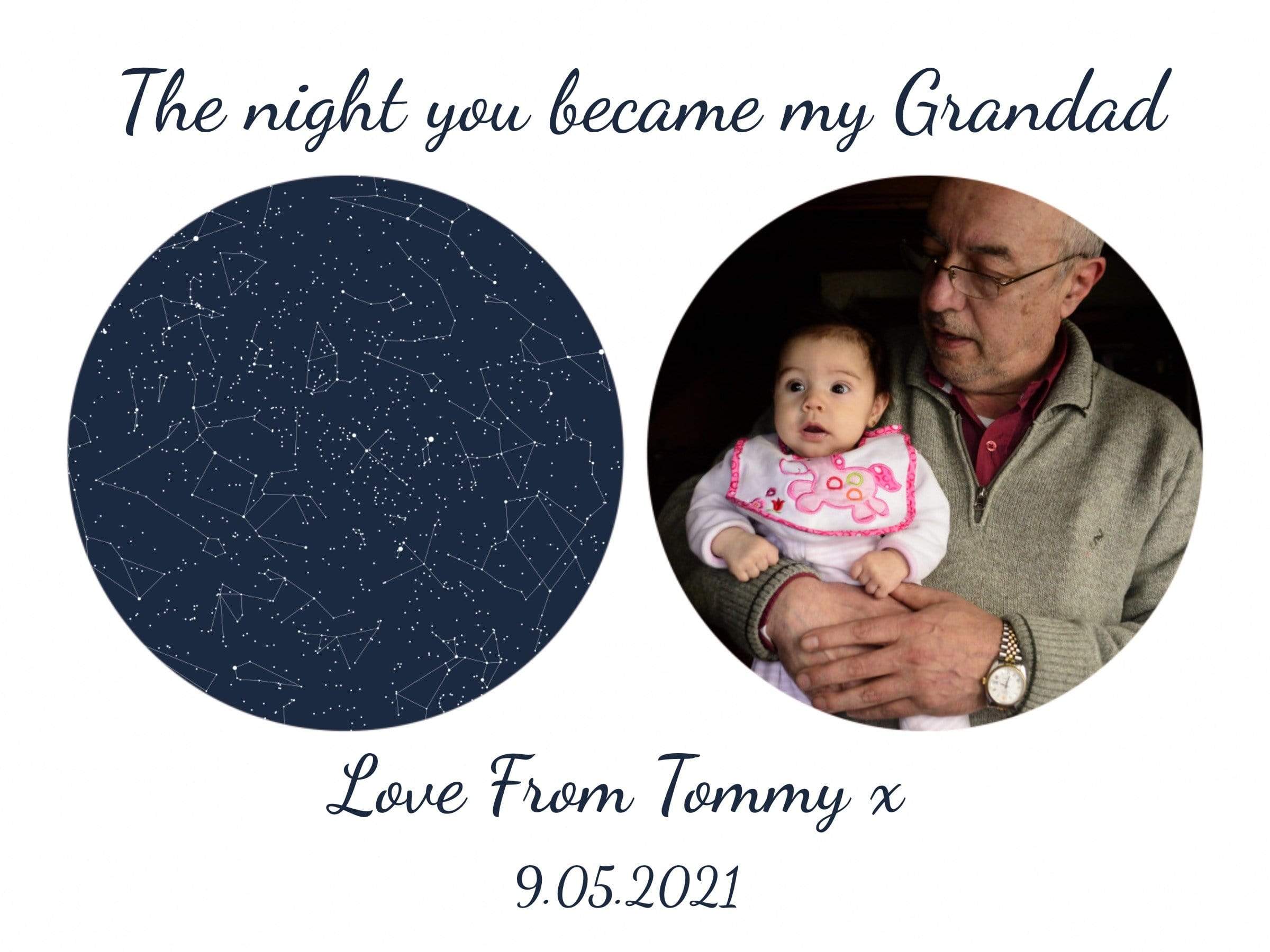 The night you became my Grandad Canvas