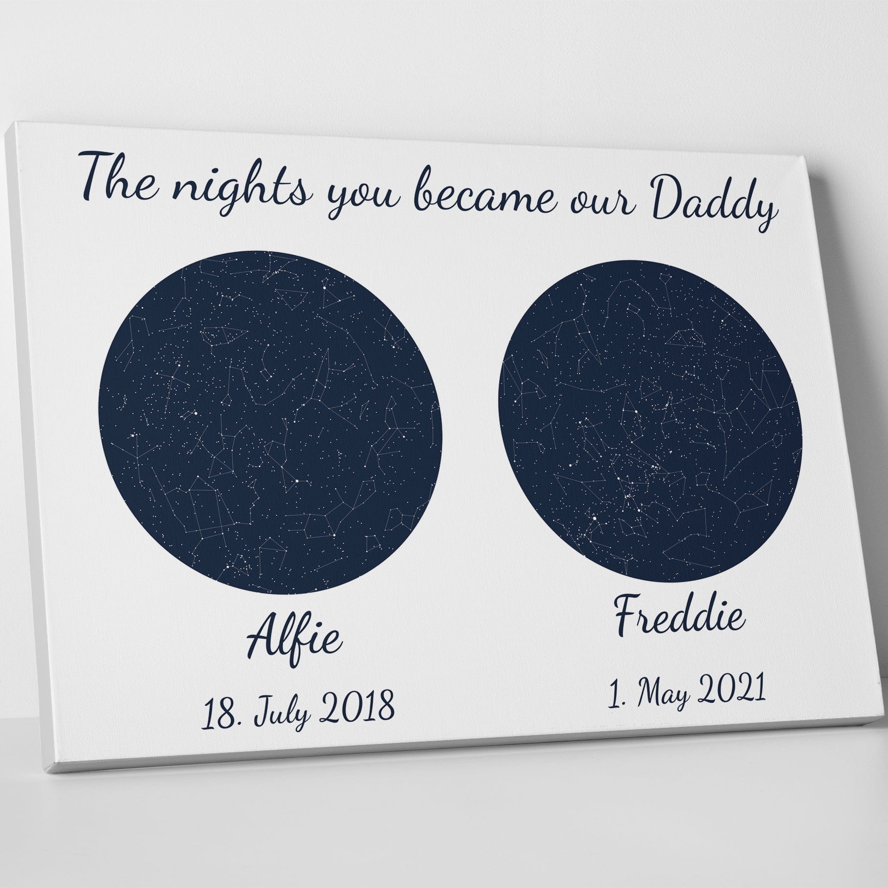 The Nights You Became Our Daddy Canvas