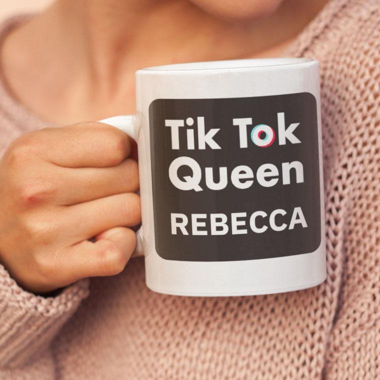 Tik Tok Queen Personalised Mug