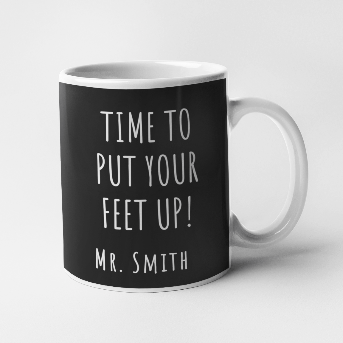 Time to put your feet up! Personalised Mug