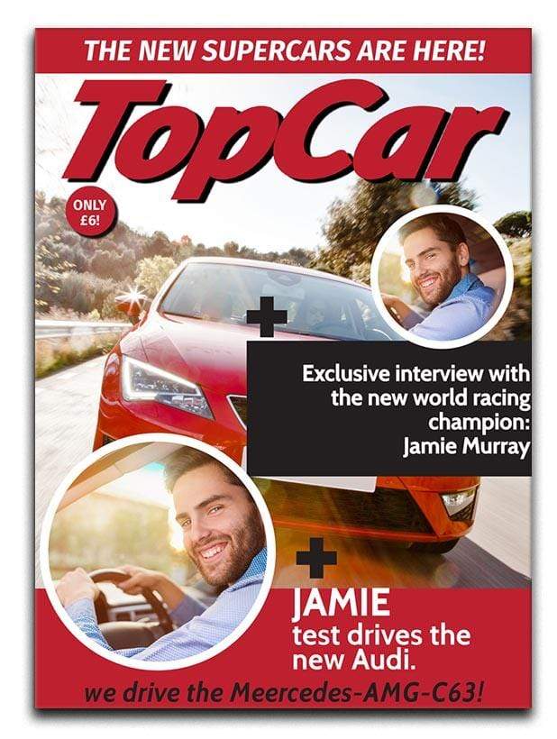 Top Car Magazine Cover Spoof Framed Print