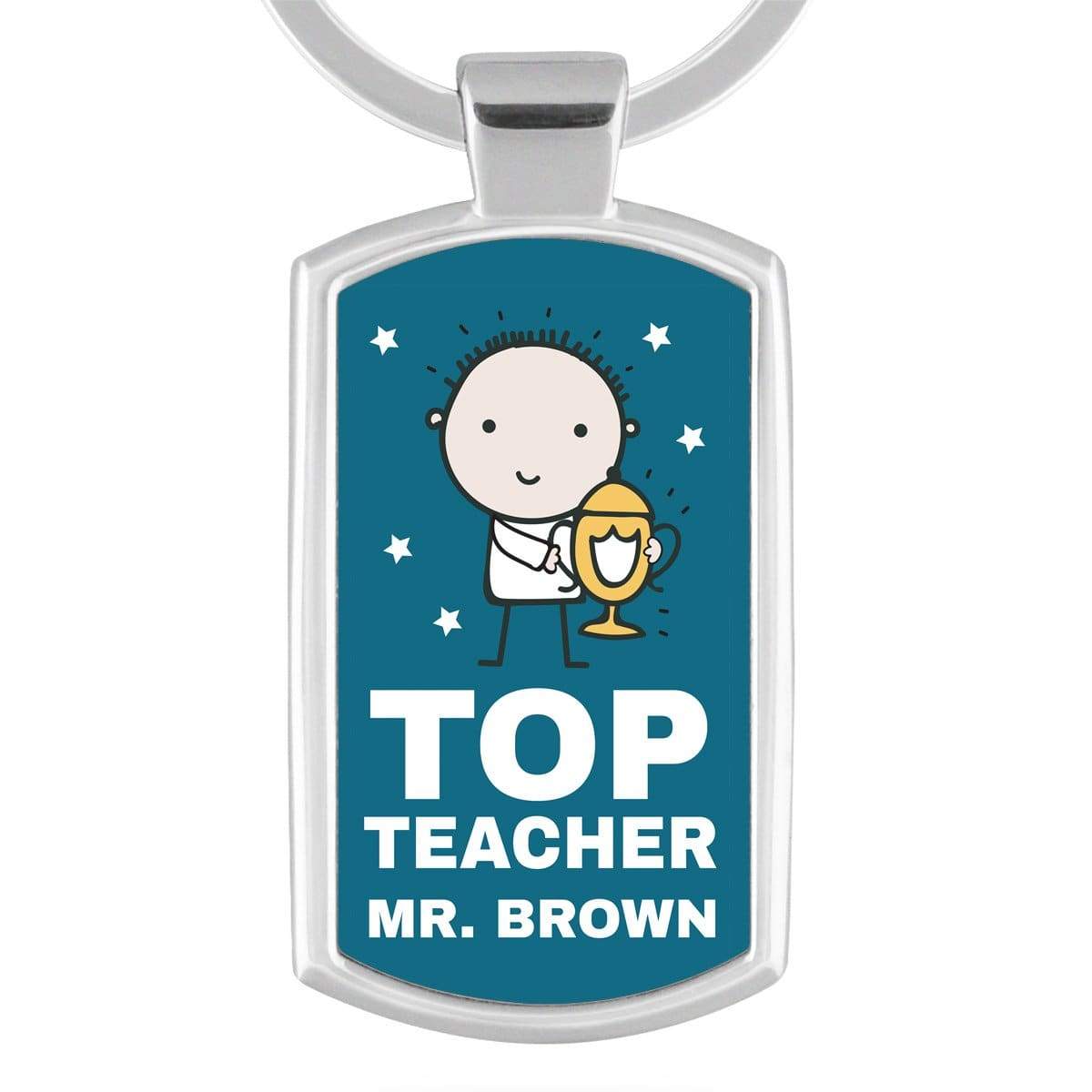 Top Teacher Personalised Keyring