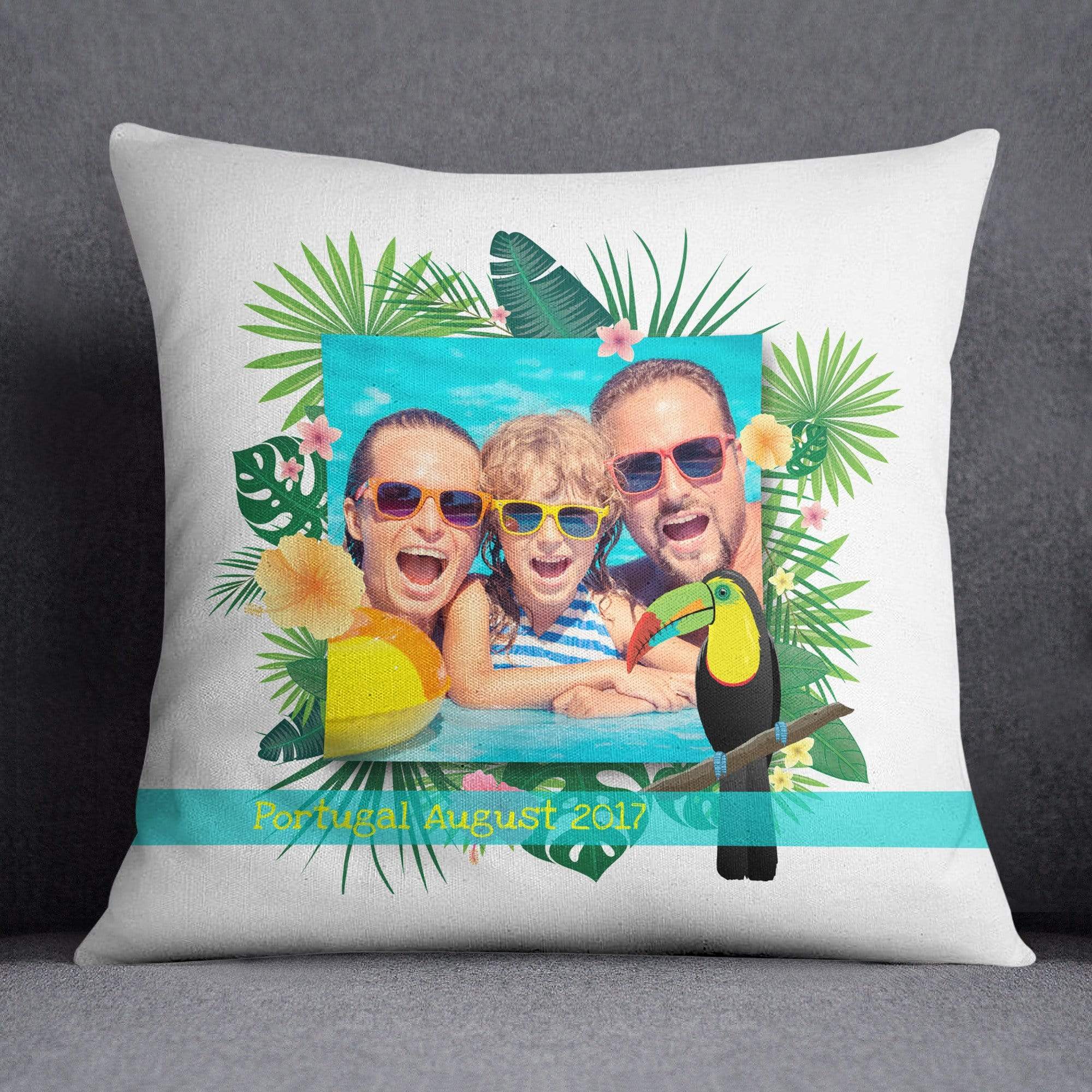 Tropical Holiday Personalised Cushion