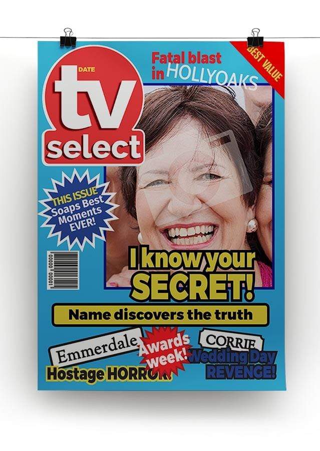 TV Select Magazine Cover Spoof Framed Print