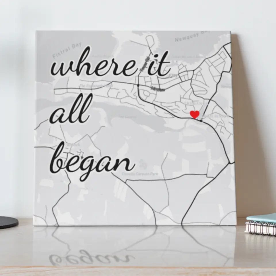 Where It All Began Map Canvas