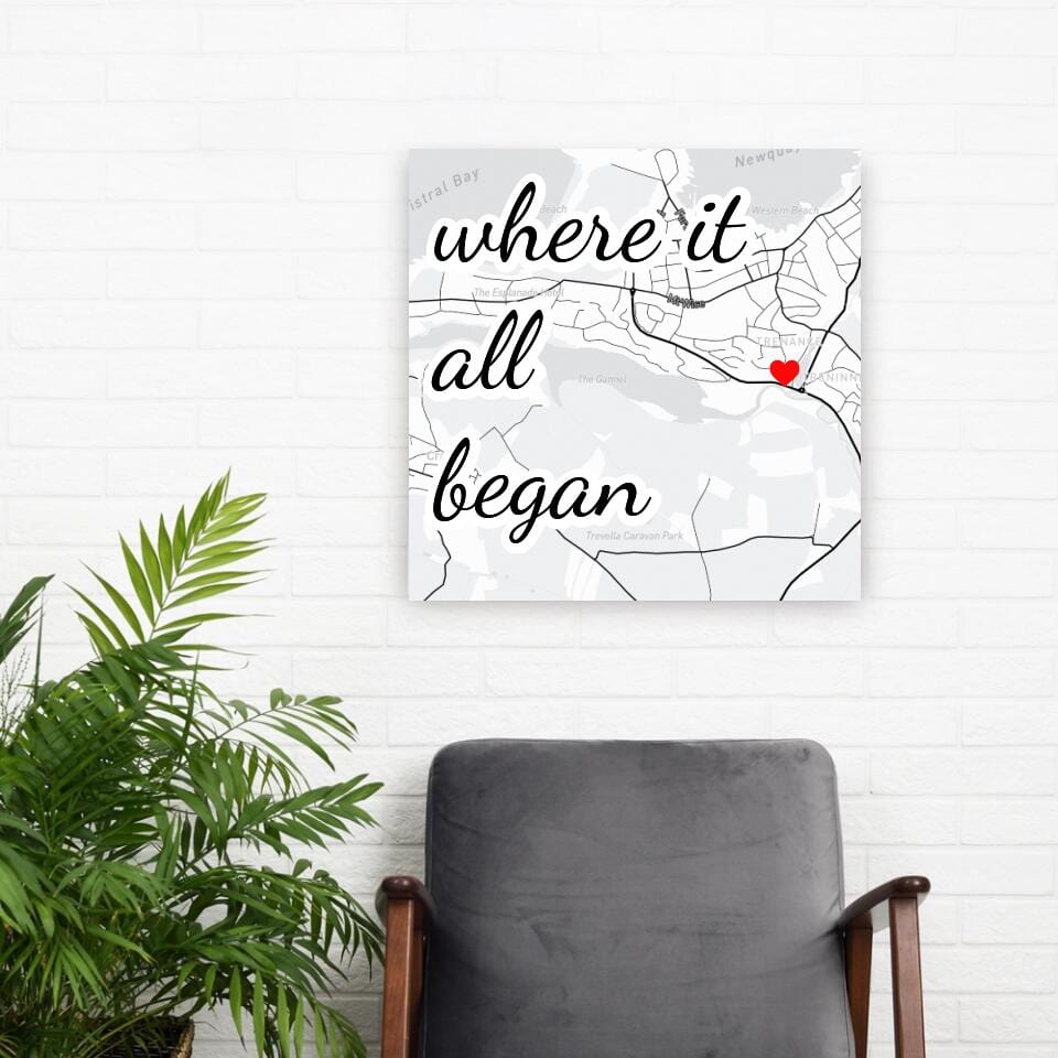 Where It All Began Map Canvas