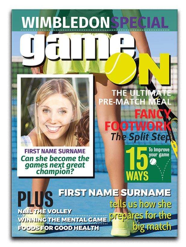 Wimbledon Special Magazine Cover Spoof Canvas Print