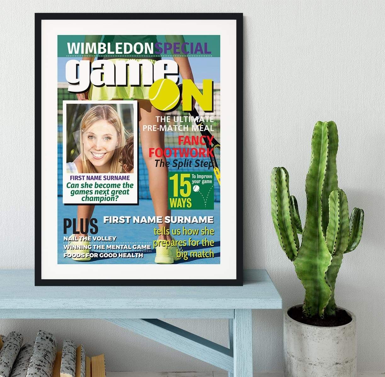 Wimbledon Special Magazine Cover Spoof Framed Print