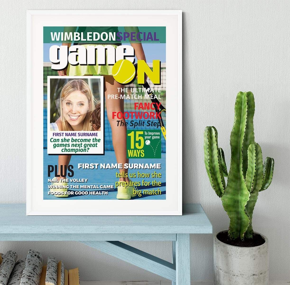 Wimbledon Special Magazine Cover Spoof Framed Print