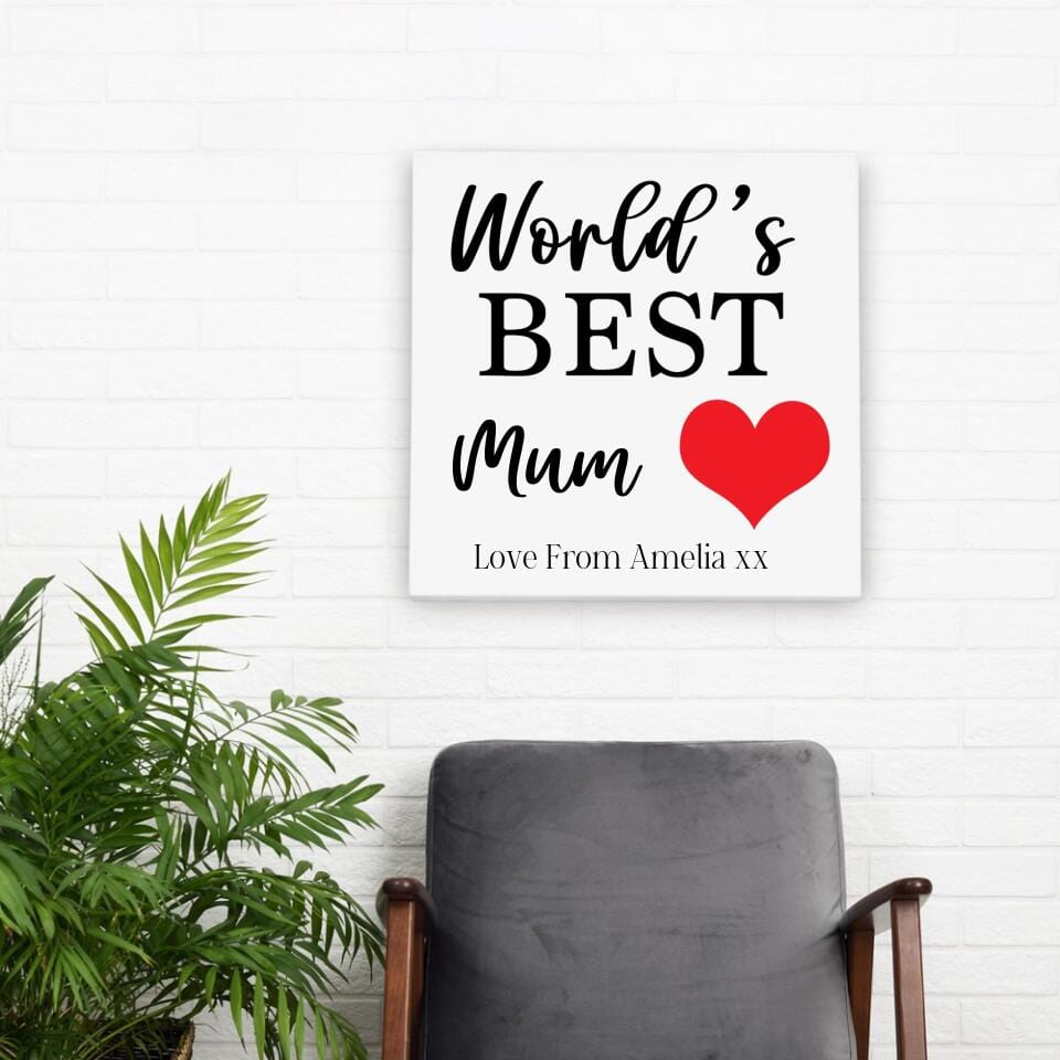 World's Best Personalised Canvas
