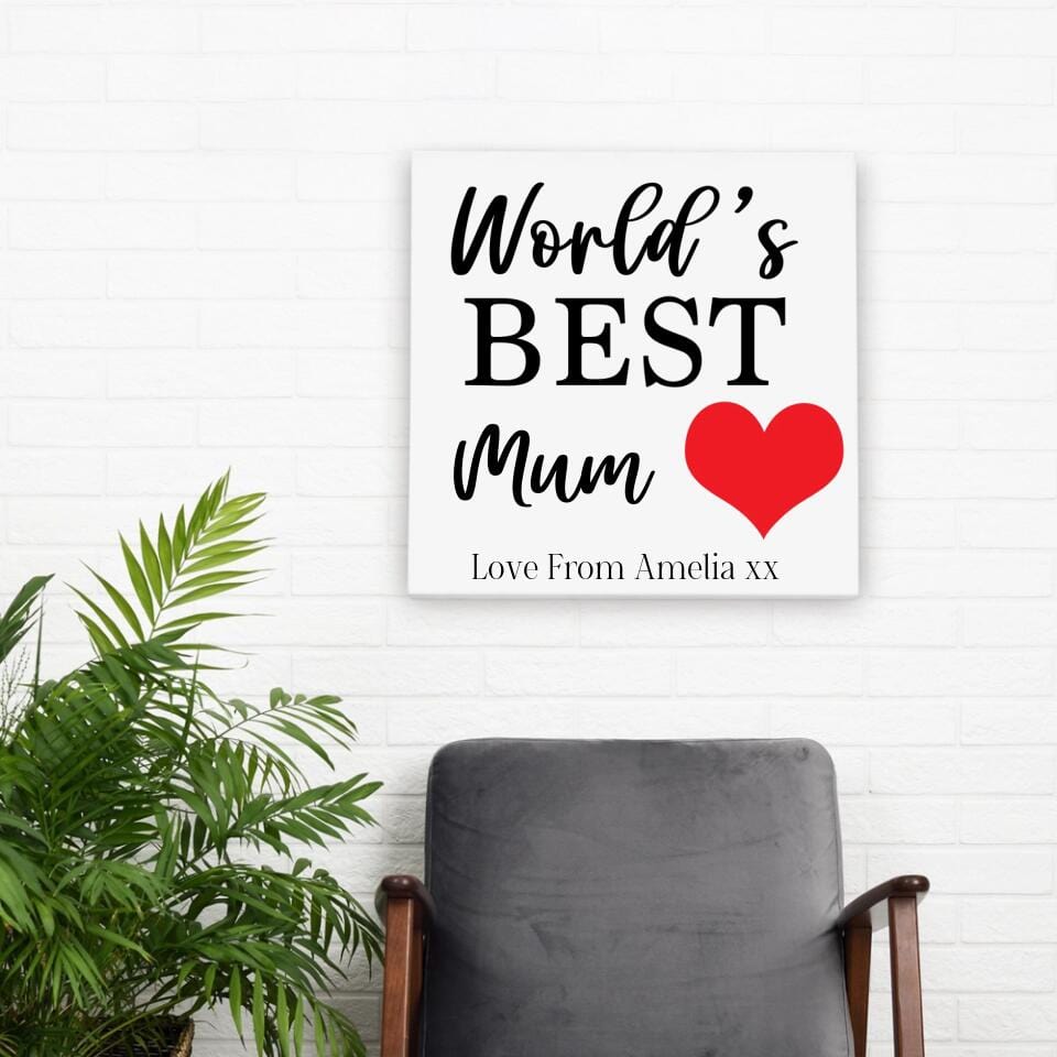 World's Best Personalised Canvas