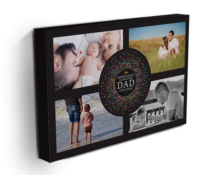 Worlds Best Dad Photo Canvas Print